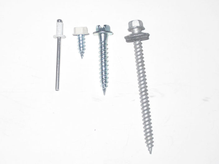 Screws & Rivets Lakeside Gutter Products Contractors Job Site